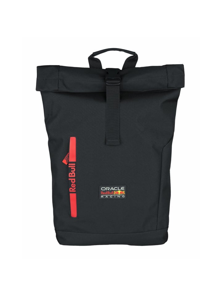 Red Bull Rucksack – Roll Top Edition für aktive Lebensstile in schwarz