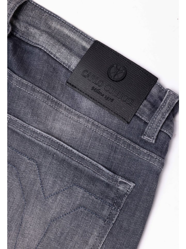 5-Pocket-Jeans Cecchetto in Grau