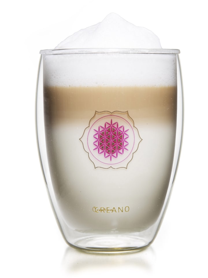 Thermoglas "Blume des Lebens" - Glas 250ml