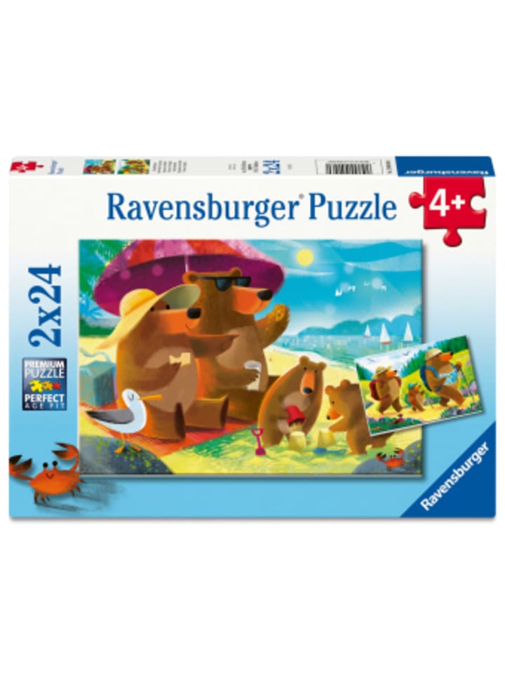 Spiel - Kinderpuzzle 2x24 Teile - Urlaubsträume