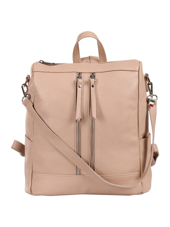 Florence Cityrucksack Leder rosa ca. 30cm