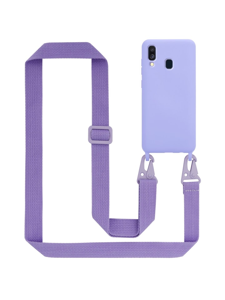 Handykette für Samsung Galaxy A40 Hülle in LIQUID HELL LILA