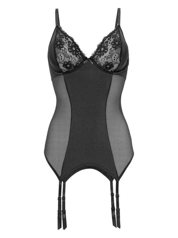Set: Corsage in schwarz