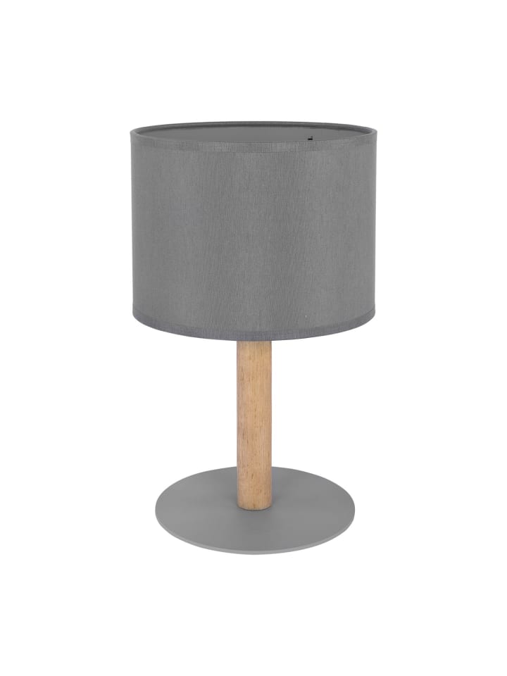 Tischlampe (B)18 x (H)34.5 cm in Graphit gebürstetes Holz