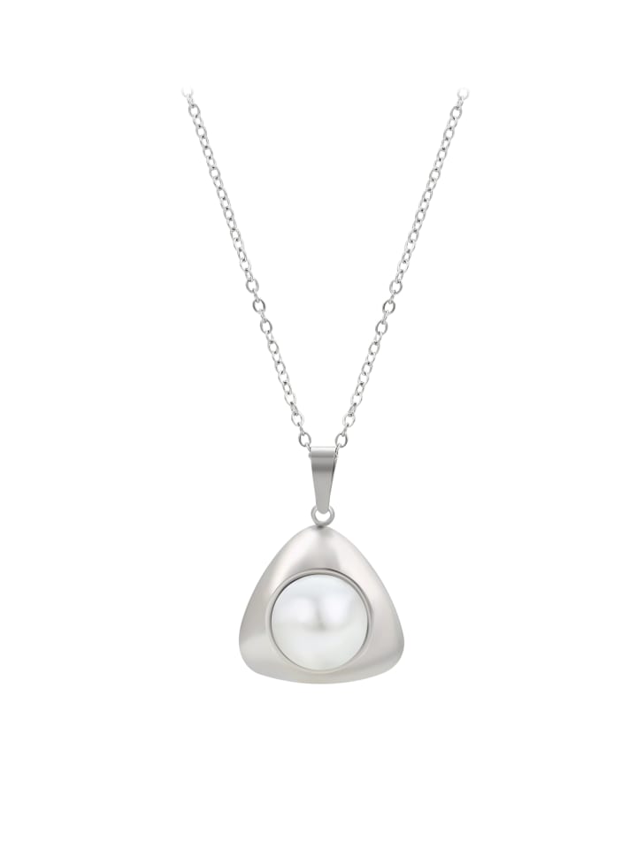 Women Necklace in Silver White