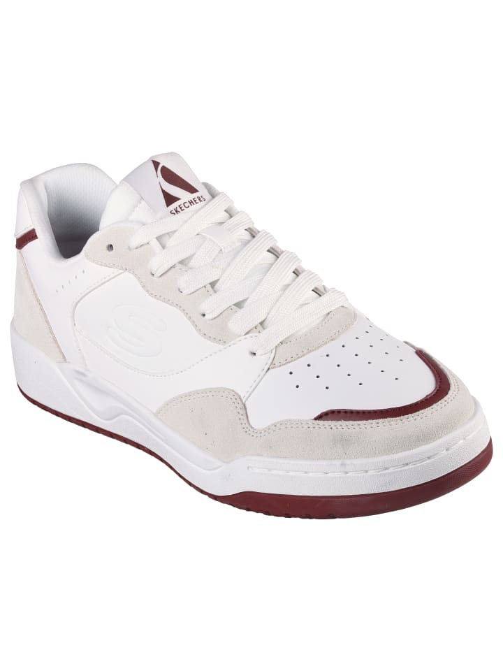 Sneaker "KOOPA VOLLEY LOW LIFESTYLE" in Weiß / Burgunderrot