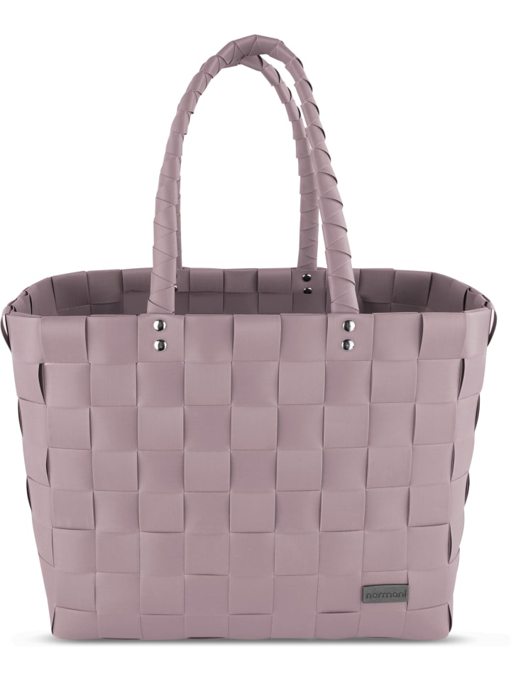 Einkaufskorb Einkaufstasche aus Kunststoff in Dusty Pink