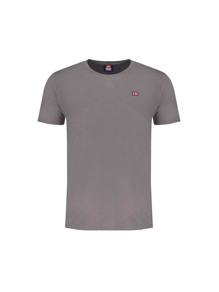 Grau Herren T-Shirt aus Baumwolle