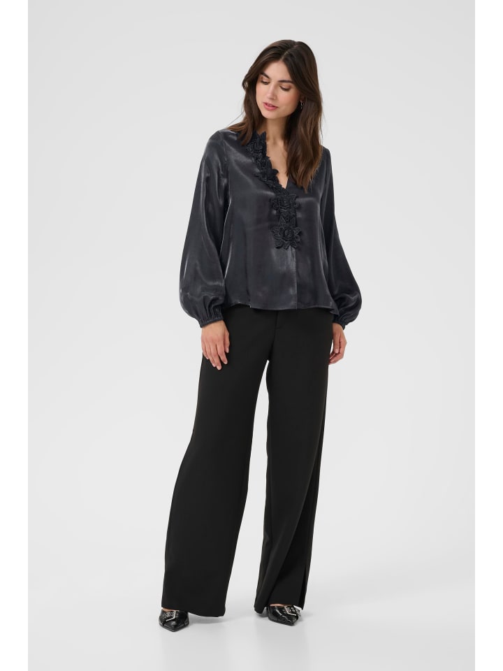 Langarm-Bluse CUfiola Relaxed fit in Black