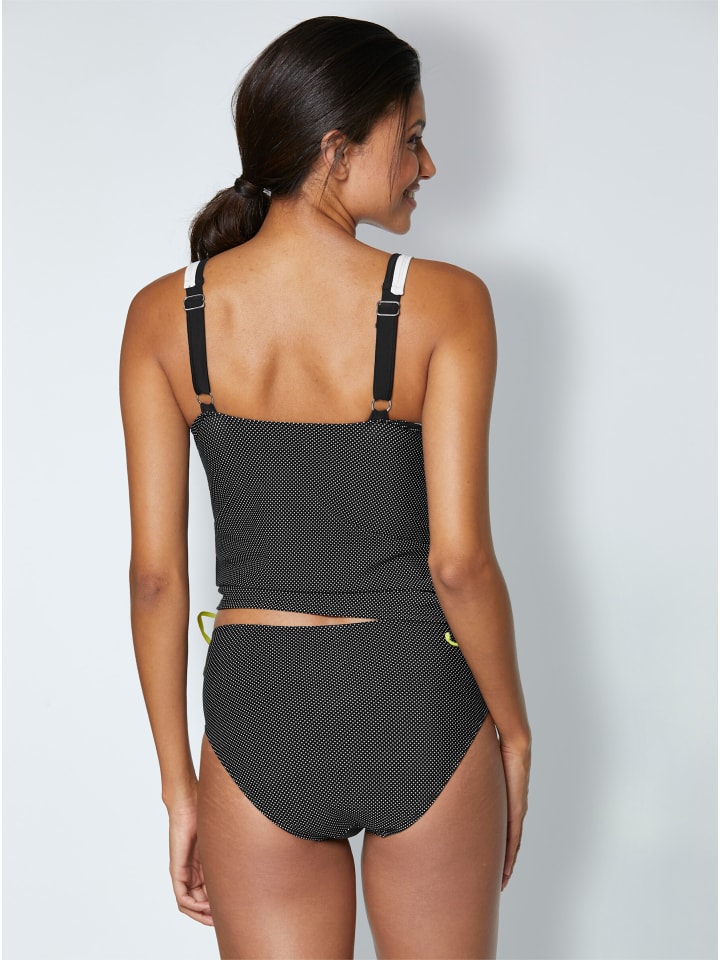 Tankini in schwarz-getupft