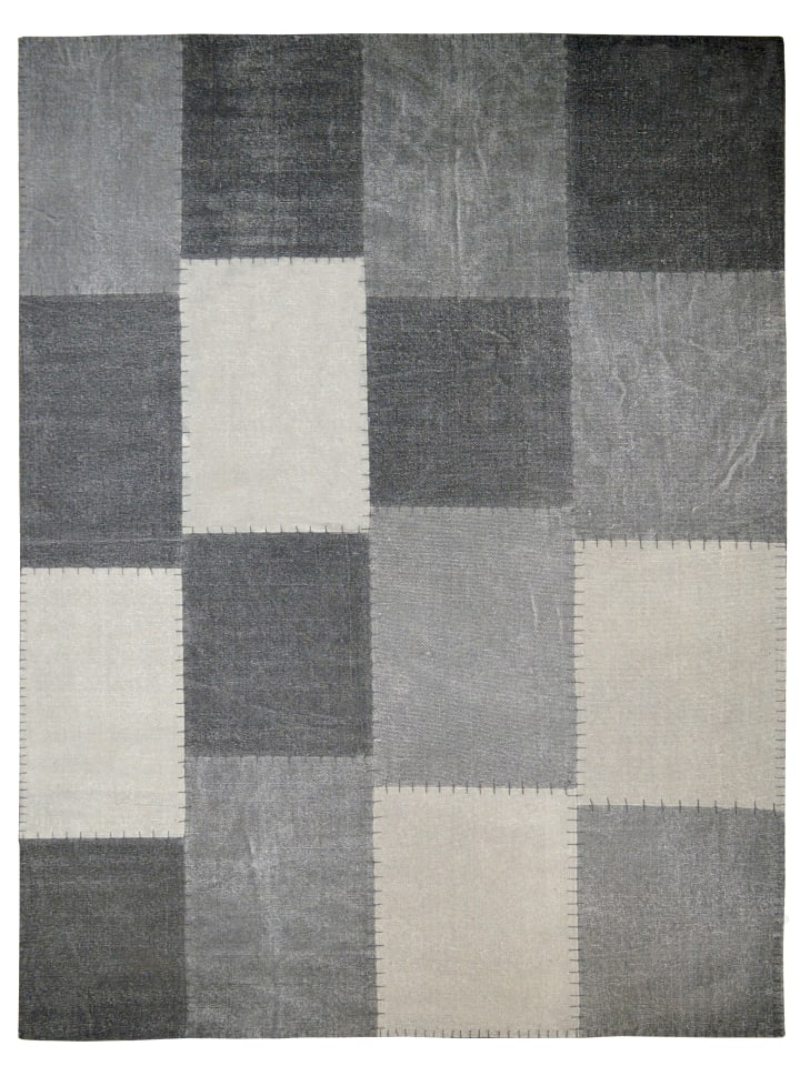 Wohnzimmer Teppich – Kurzflorteppich Lyrical 110 in multi - grau - rechteckig