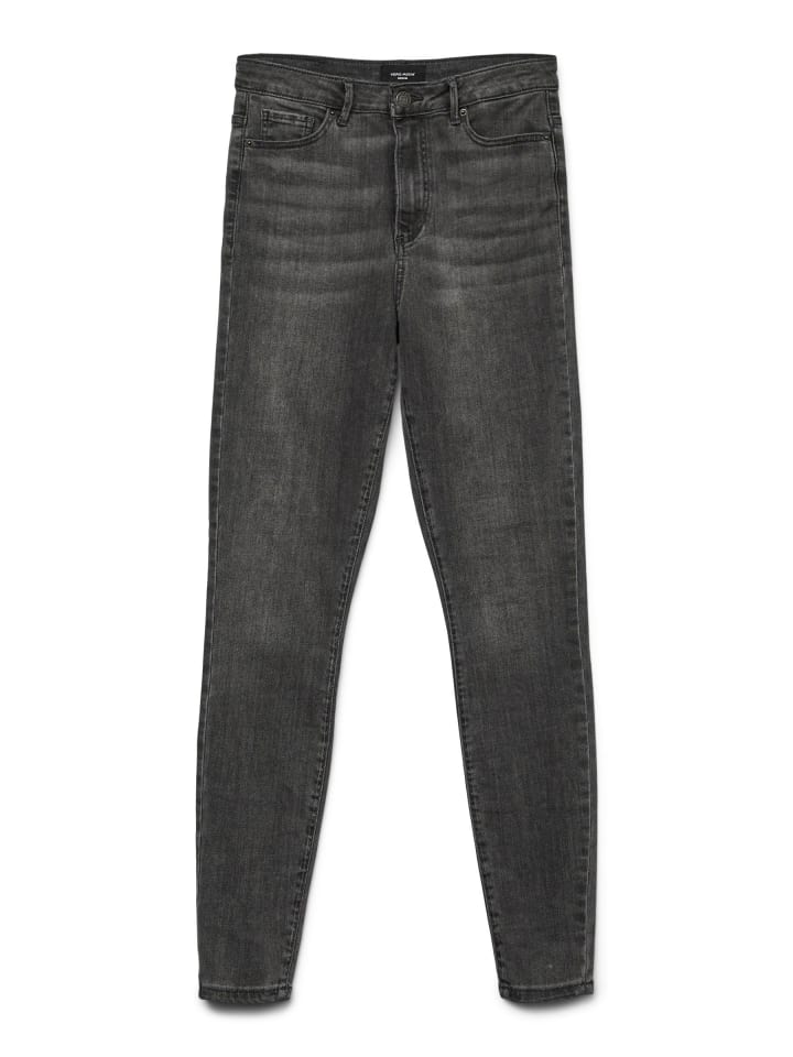 Skinny Jeans in Dark Grey Denim