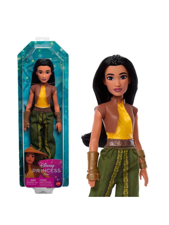 Disney Prinzessin Raya Modepuppe im klassischen Outfit 3+