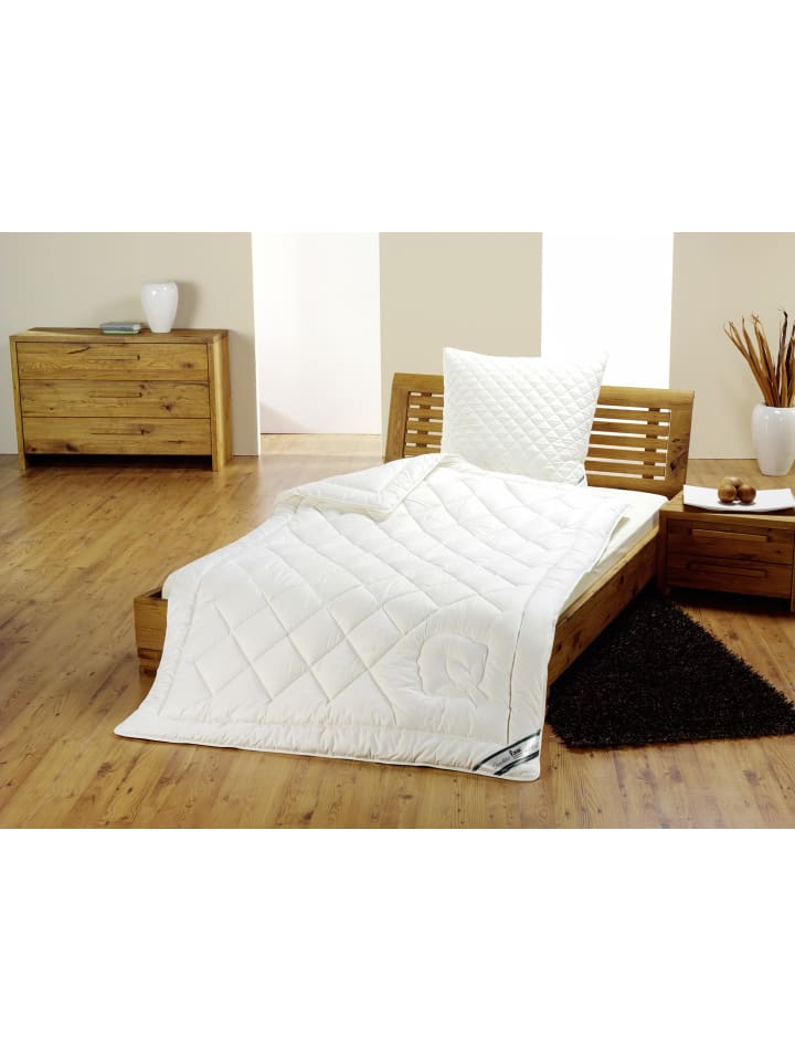 Bettdecke Baumwolle kbA Steppbett 155x220 in weiß