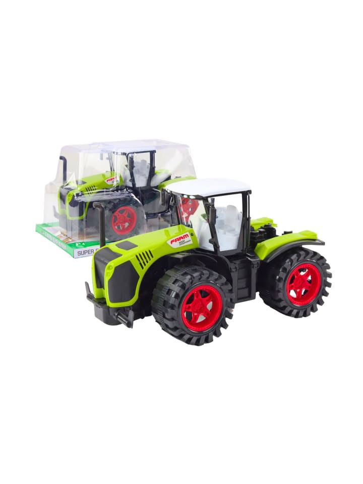 Ackerschlepper, großes, reibungsgetriebenes, grünes