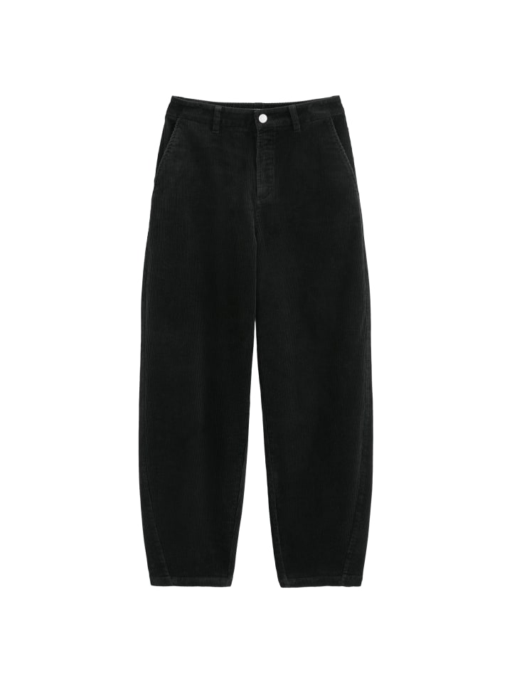 Cordhose Model Airin barrel leg in Schwarz