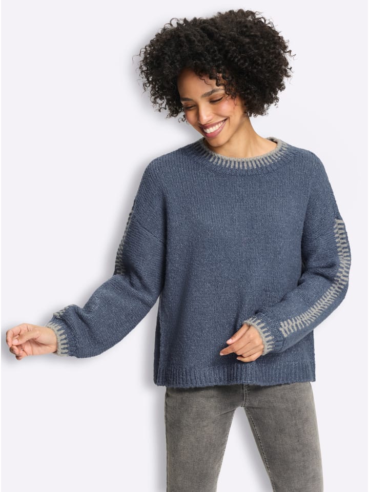 Pullover in rauchblau
