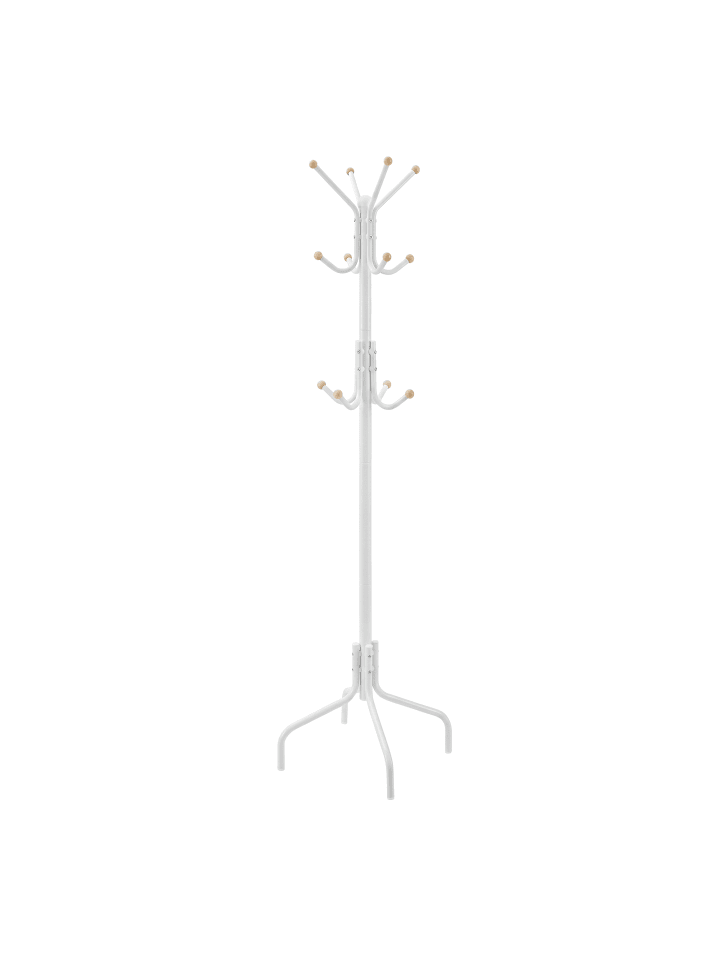 Garderobenständer Alan in Weiß - (B)56.5 x (H)180 x (T)56.5 cm