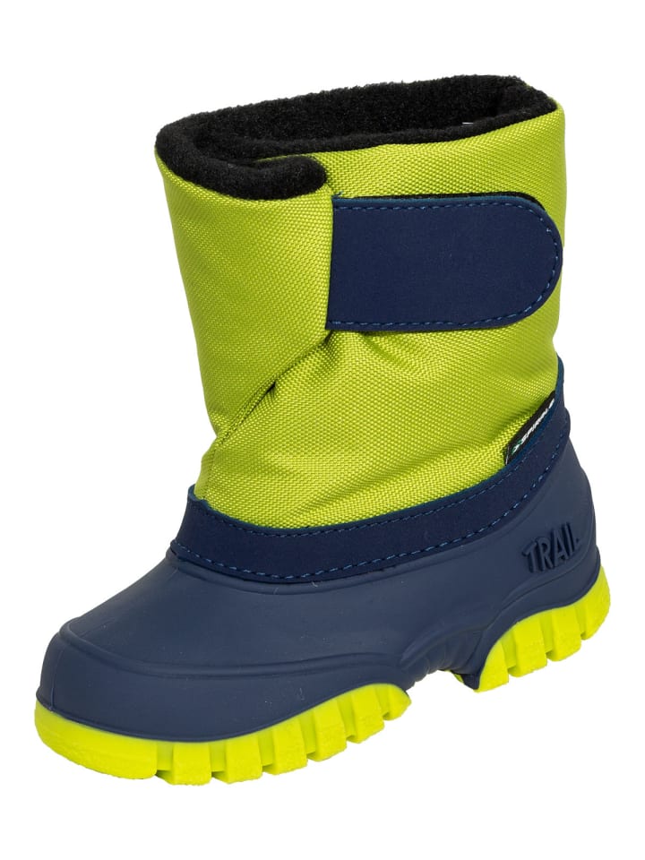 Kinder-Winterstiefel Kovu gefüttert in lime/blau