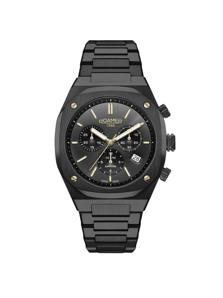 Quarzuhr 854837 44 50 50 in schwarz