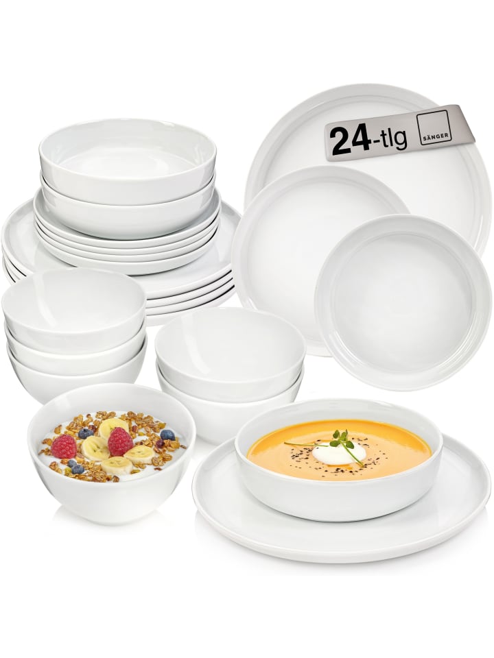 Tafelservice Marlo - 24 teilig aus Porzellan