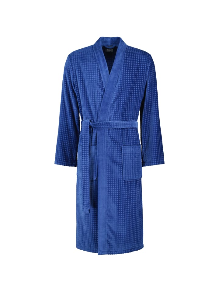 Cawö Bademäntel Herren Kimono 3714 saphir - 166 in saphir - 166