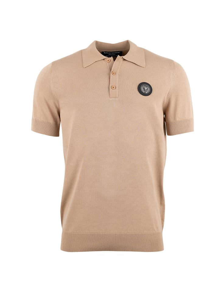 Luxury Strick Polo Beige