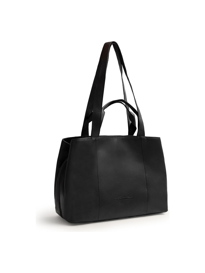 Nerissa Handtasche Leder 32 cm black
