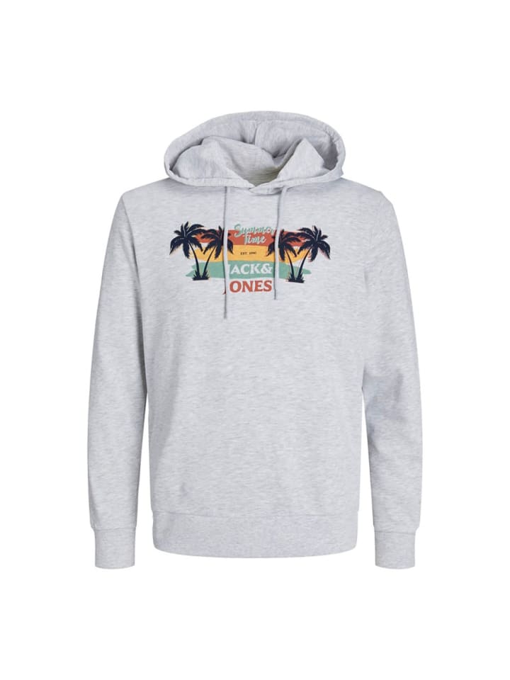 Sweatshirt in Weiß/Weiß/Grau