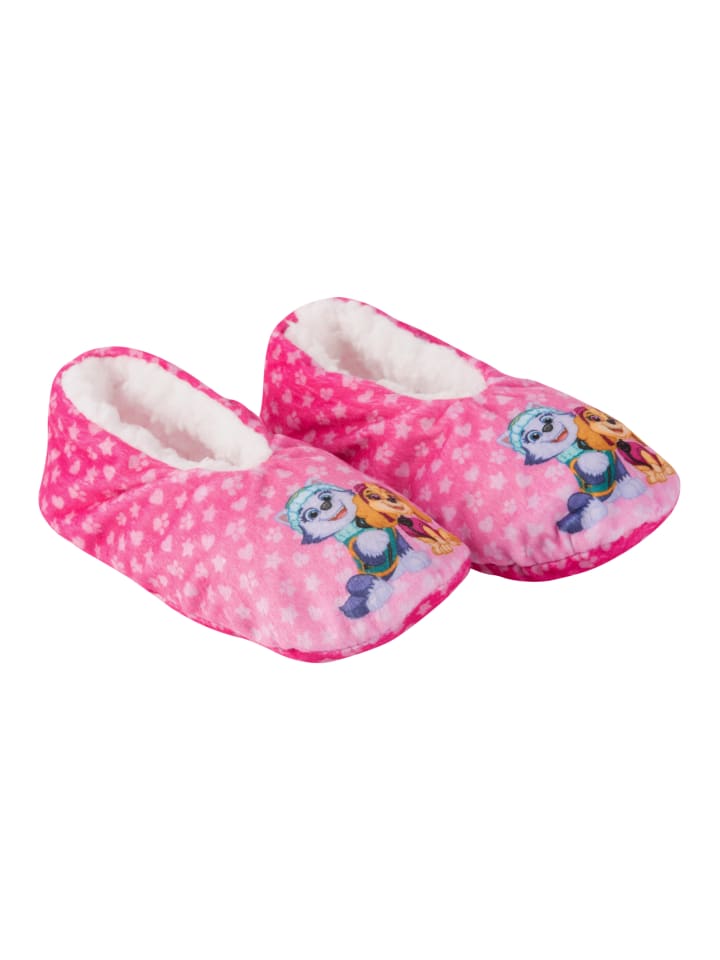 Paw Patrol ABS Winter Hausschuhe gefüttert in pink