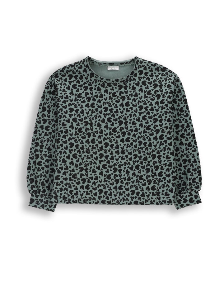 Baumwoll-sweatshirt in grün