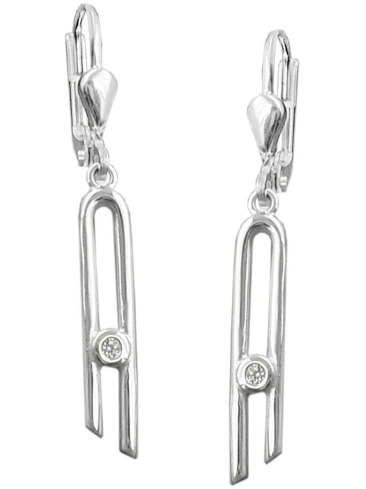 Ohrringe 37x4mm Silber 925 in silber