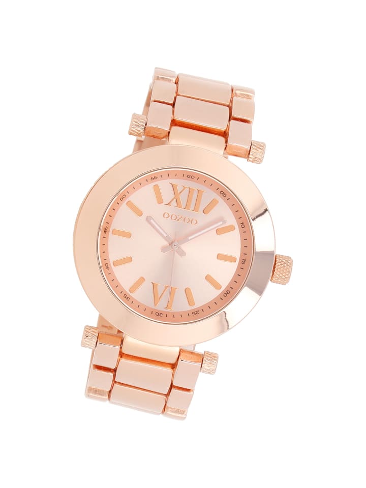 Analog-Armbanduhr Oozoo Vintage Series rosegold groß (ca. 40mm)