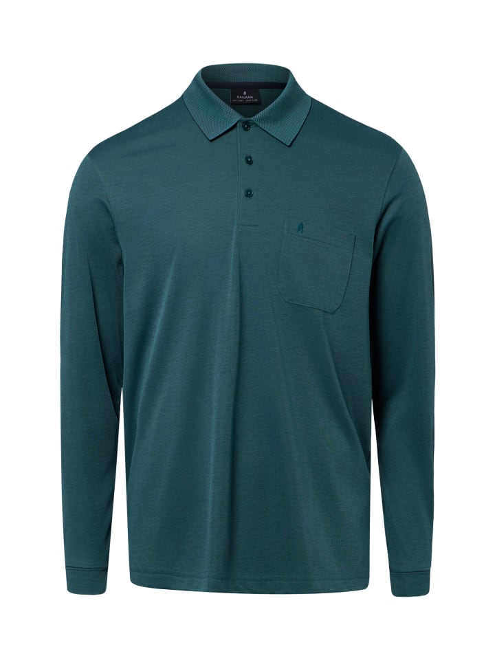 Langarmshirt in petrol