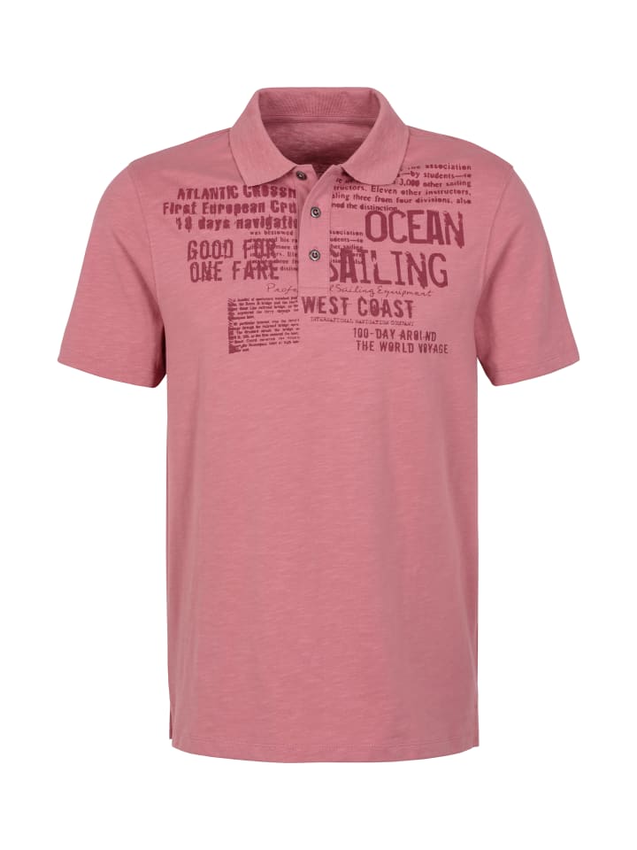 Poloshirt in rosenholz