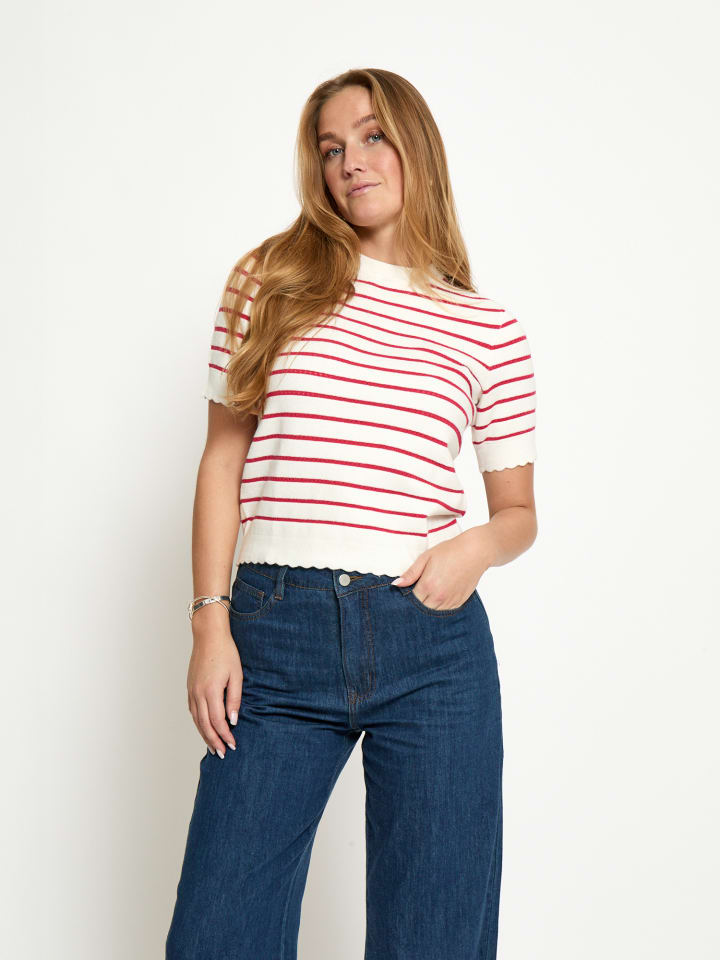T-Shirt in Watermelon Stripe