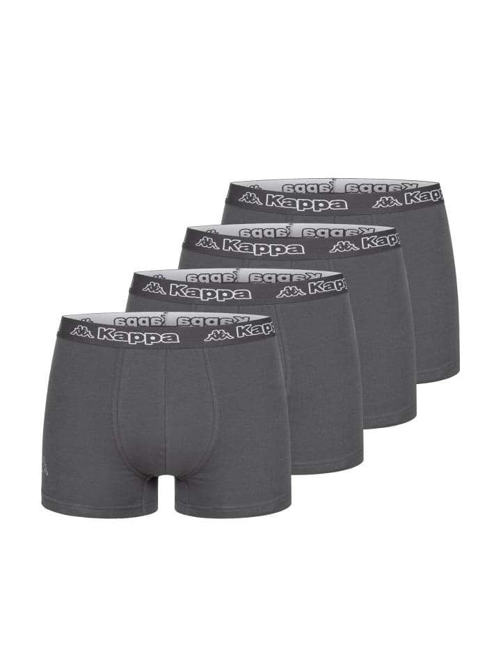 Kappa Boxershorts 4er Pack 4x Anthrazit