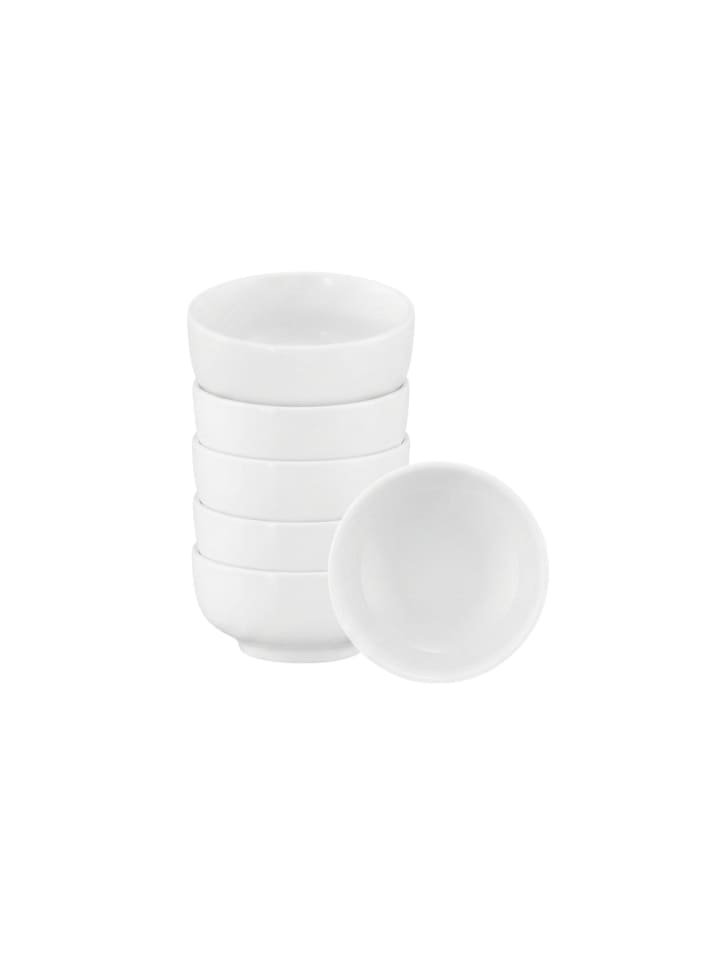 6er Set Dipschalen Sento Home in Weiß ø 8,6 cm