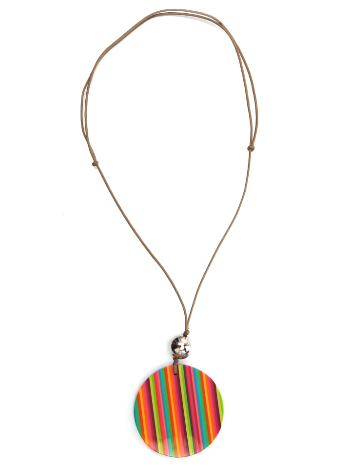 Lange Kette " Iris " in mehrfarbig