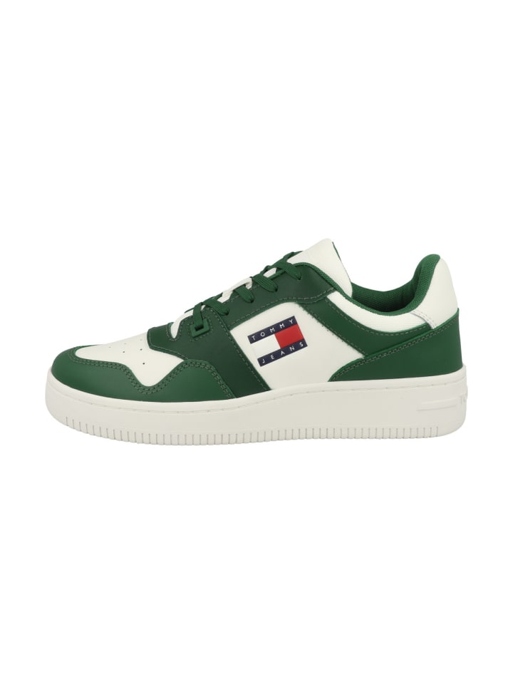 Sneaker low Tommy Jeans Retro Basket Essential in gruen