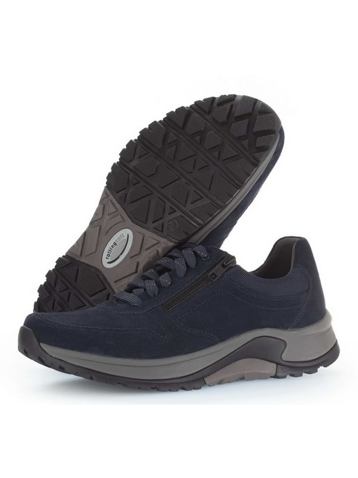 Schnürschuh in blau