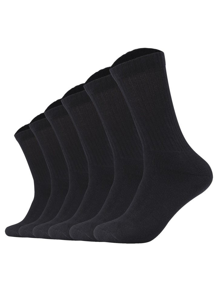 Socken 6er Pack in Schwarz