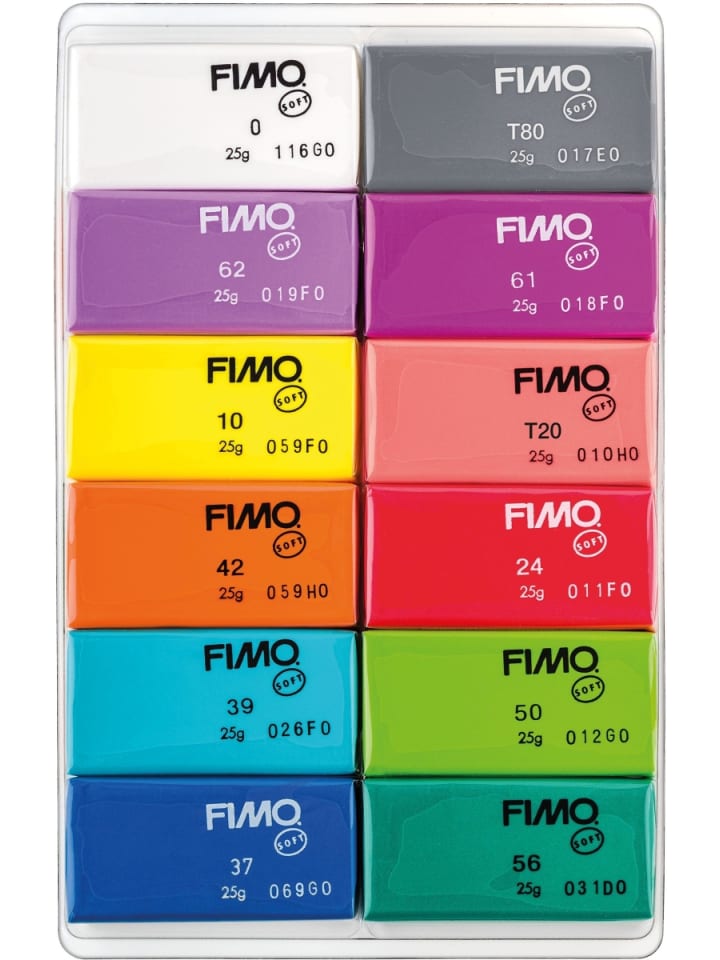 Modelliermasse Fimo soft -Brilliant Colours- sortiert 12x 25g