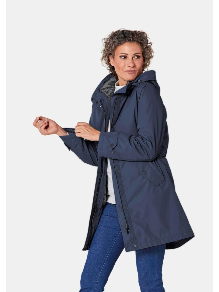 Kapuzenjacke mit 3-in-1-Funktion in marine