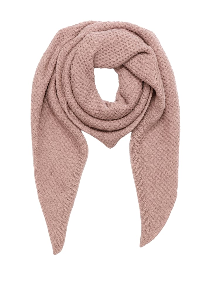 Weicher Schal mit Fransen - Accessoire für kalte Tage in Rosa