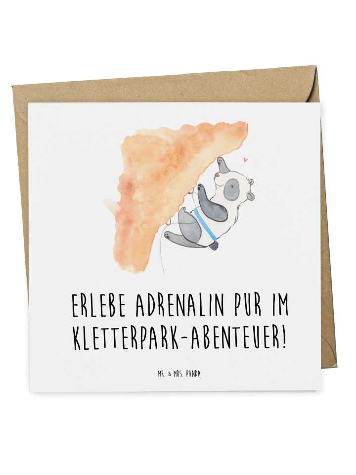 Gutschein Kletterpark Abenteuer Erleben mit Spruch in Weiß