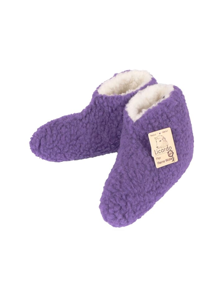Bettschuhe in lila