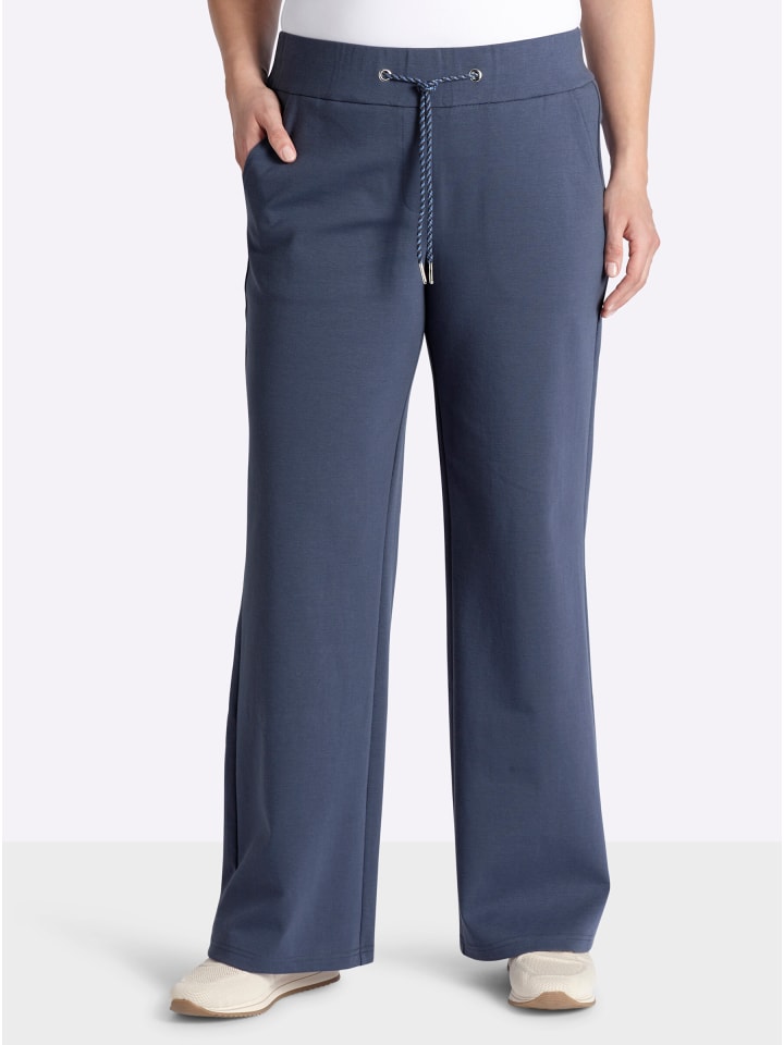 Jersey-Hose in rauchblau