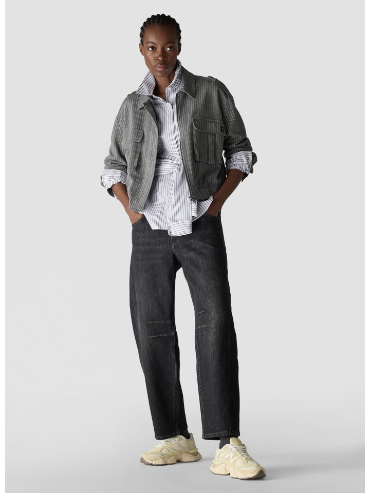 Oxford League 5-Pocket-Jeans in Denim Grau