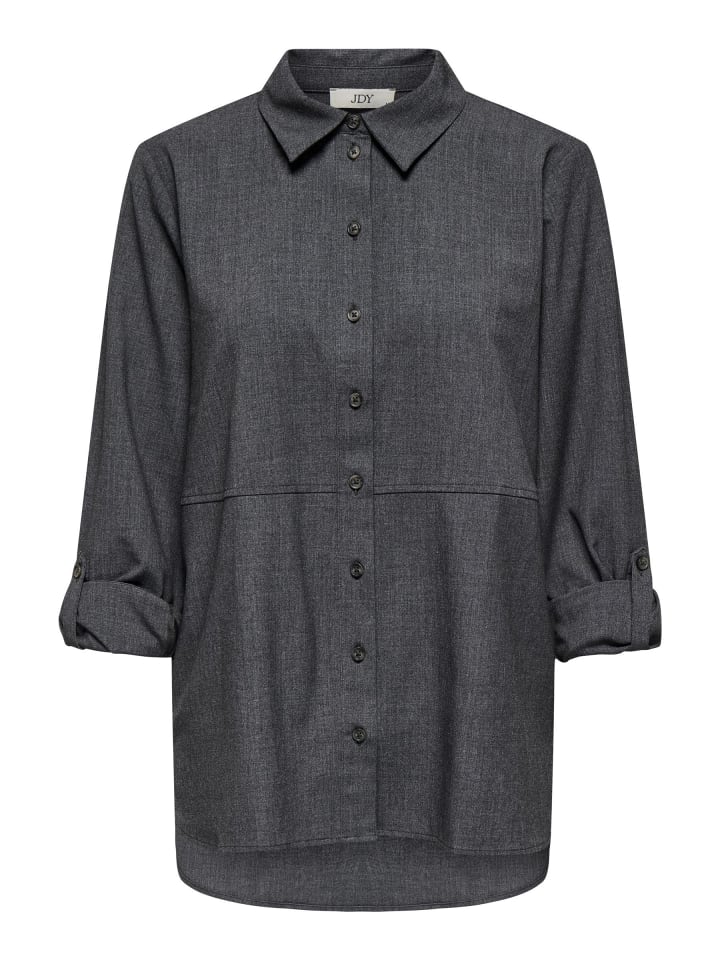 Hemd in Dark Grey Melange